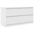 Mueble para TV madera contrachapada blanco 100x35x54