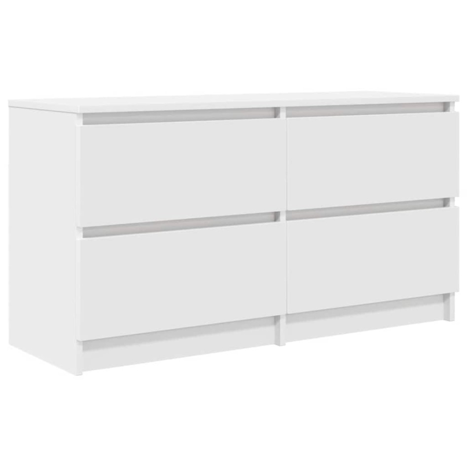 Mueble para TV madera contrachapada blanco 100x35x54
