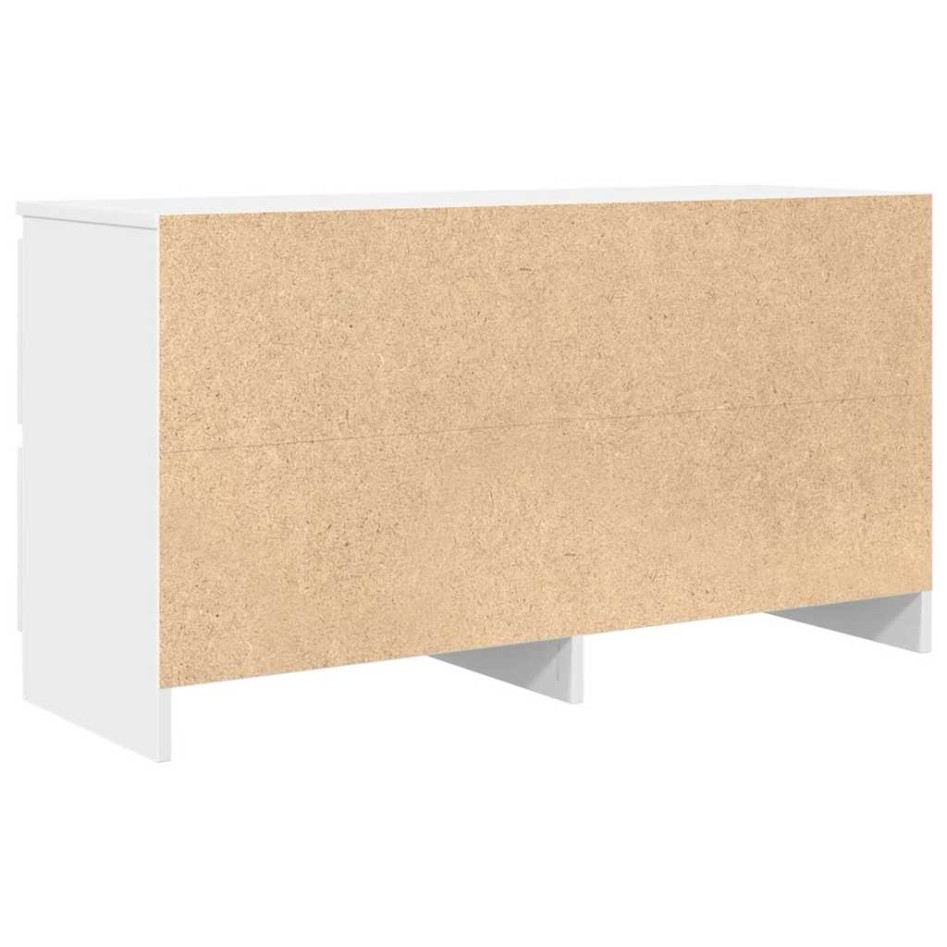 Mueble para TV madera contrachapada blanco 100x35x54