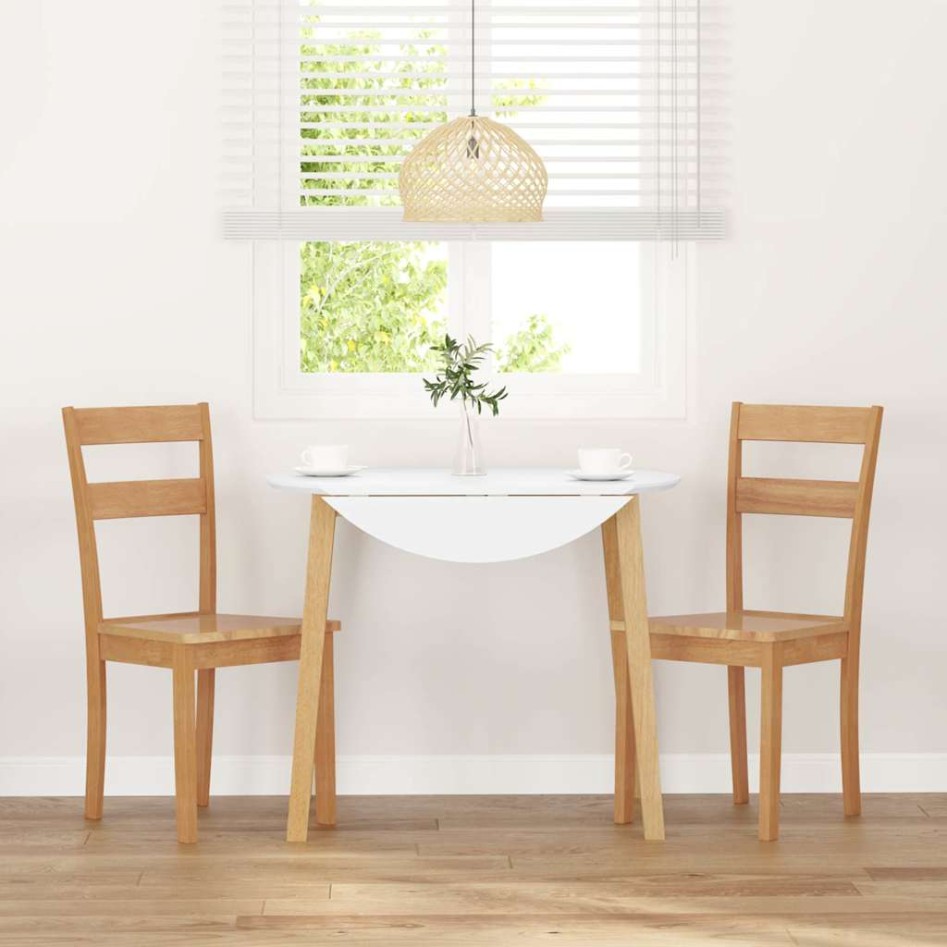Sillas de comedor  2 uds madera maciza natural