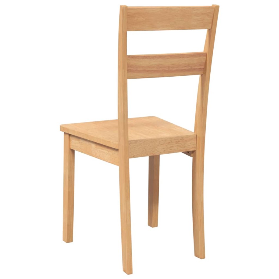 Sillas de comedor  2 uds madera maciza natural