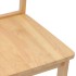 Sillas de comedor  2 uds madera maciza natural