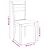 Sillas de comedor  2 uds madera maciza natural