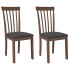 Sillas de comedor con cojines 2 uds madera maciza marrón