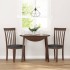 Sillas de comedor con cojines 2 uds madera maciza marrón