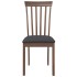 Sillas de comedor con cojines 2 uds madera maciza marrón