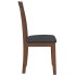 Sillas de comedor con cojines 2 uds madera maciza marrón