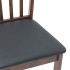 Sillas de comedor con cojines 2 uds madera maciza marrón
