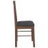 Sillas de comedor con cojines 2 uds madera maciza marrón