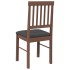 Sillas de comedor con cojines 2 uds madera maciza marrón