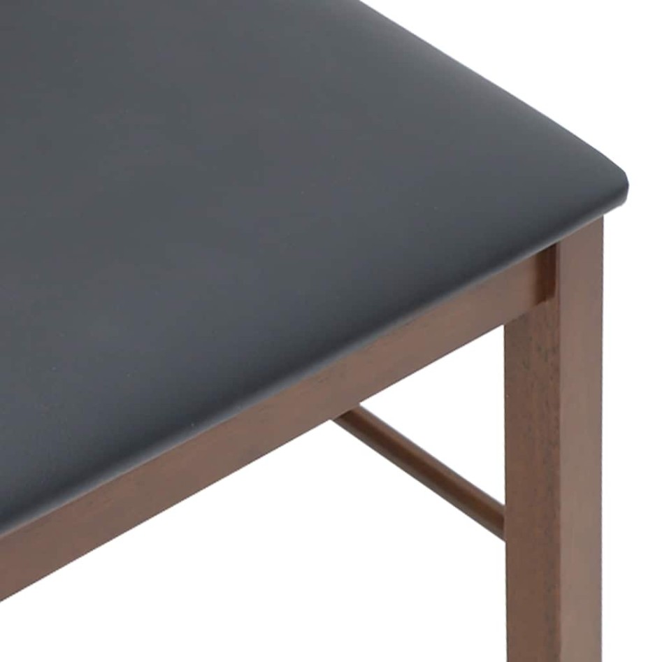 Sillas de comedor con cojines 2 uds madera maciza marrón