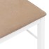 Sillas de comedor con cojines 2uds madera maciza blanco