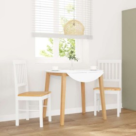 Sillas de comedor 2 unidades madera maciza de caucho