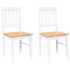 Sillas de comedor 2 unidades madera maciza de caucho