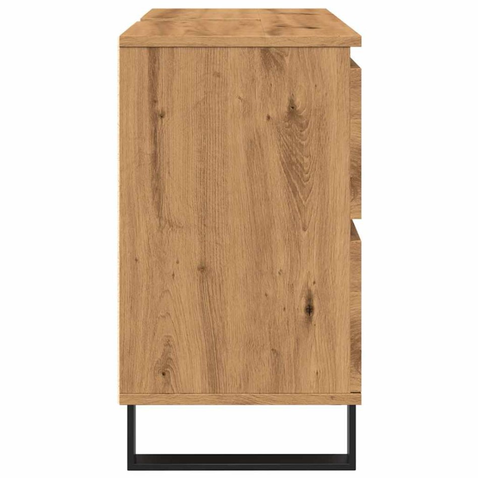 Mueble de lavabo madera de ingeniería roble artisan 80x33x60