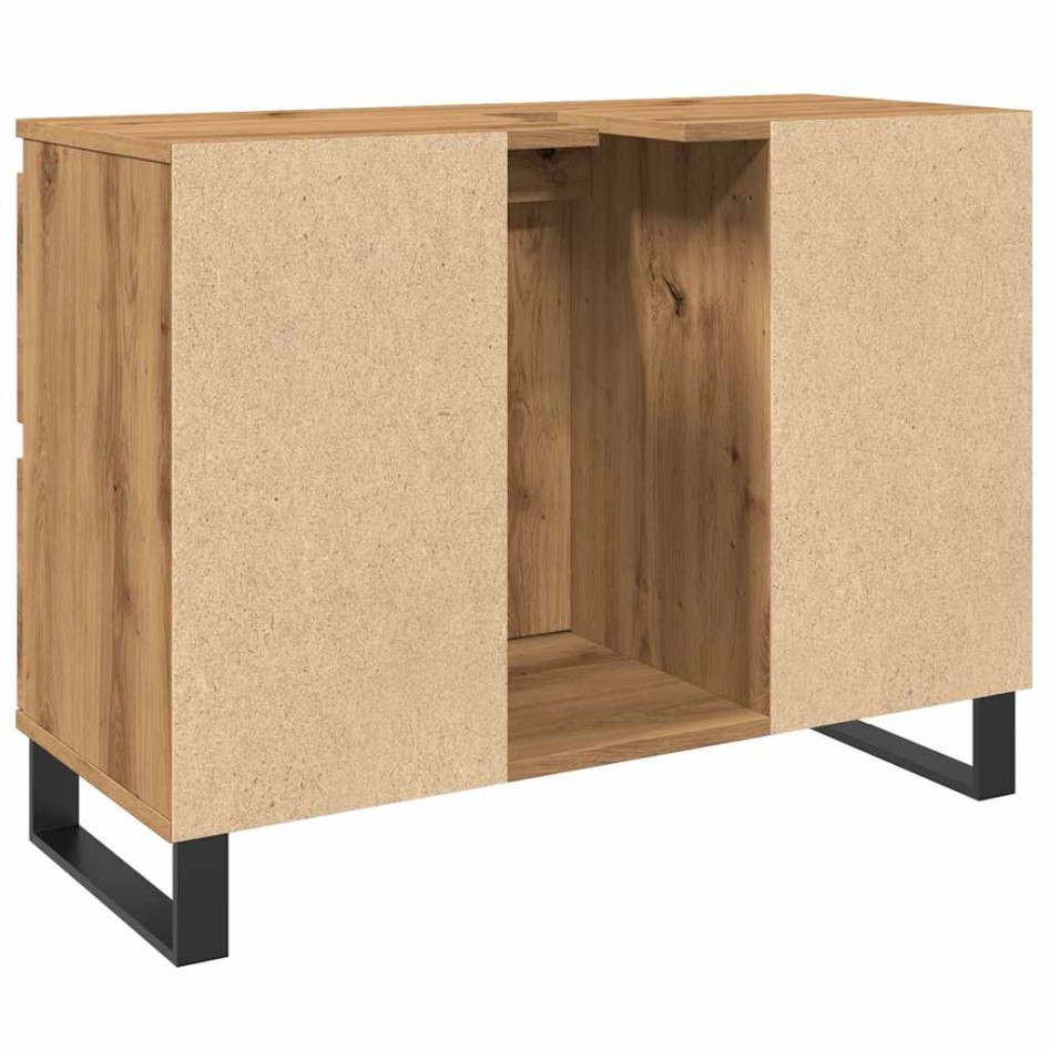 Mueble de lavabo madera de ingeniería roble artisan 80x33x60