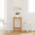 Sillas de bar 2 uds madera maciza blanca