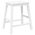 Sillas de bar 2 uds madera maciza blanca