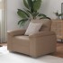Sillón cuero sintético color capuchino 60