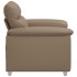 Sillón cuero sintético color capuchino 60