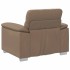 Sillón cuero sintético color capuchino 60