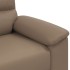 Sillón cuero sintético color capuchino 60