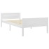 Estructura de cama sin colchón madera de pino blanco 90x200