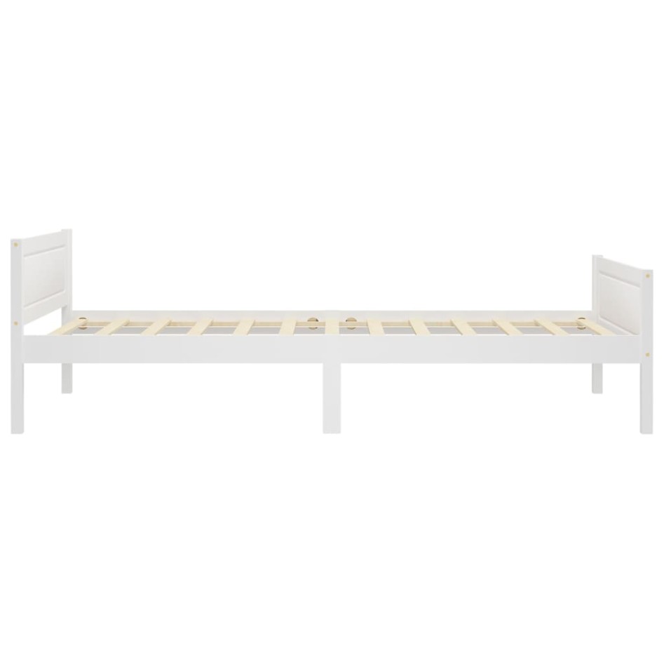 Estructura de cama sin colchón madera de pino blanco 90x200