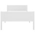 Estructura de cama sin colchón madera de pino blanco 90x200