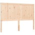 Estructura de cama con cabecero madera maciza 140x190