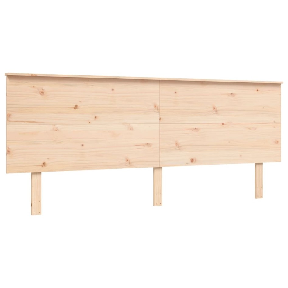 Estructura de cama sin colchón madera maciza de pino 200x200