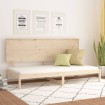 Sofá cama sin colchón madera maciza de pino 90x200 cm