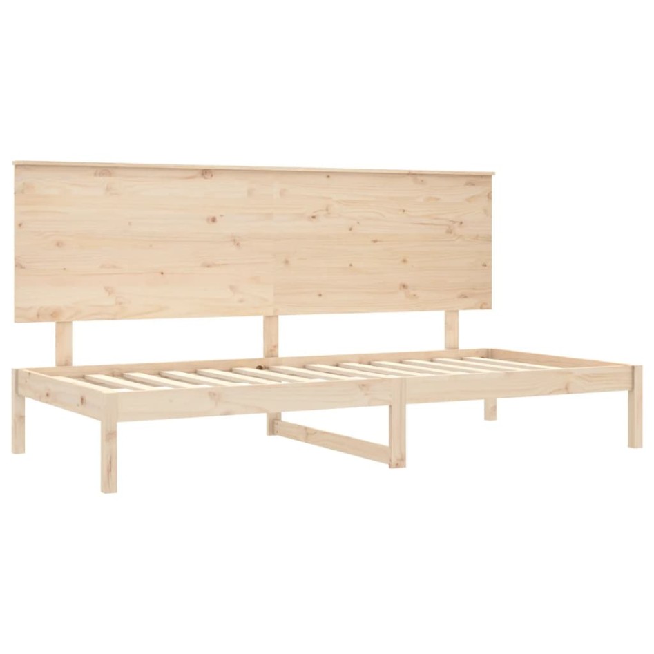 Sofá cama sin colchón madera maciza de pino 90x200