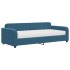 Sofá cama con colchón terciopelo azul 90x200