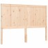 Estructura de cama con cabecero madera maciza 120x200