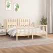 Estructura de cama sin colchón madera maciza de pino 160x200 cm