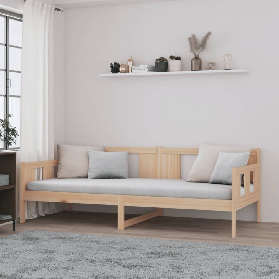 Sofá cama madera maciza de pino 80x200