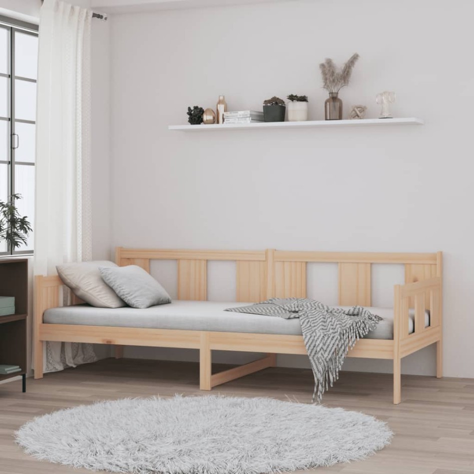 Sofá cama madera maciza de pino 80x200
