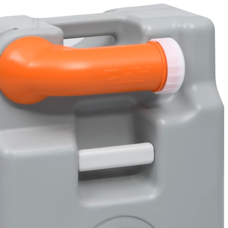 Depósito de agua con ruedas para camping gris 25