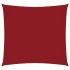 Toldo de vela cuadrado tela Oxford rojo 7x7