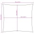 Toldo de vela cuadrado tela Oxford rojo 7x7