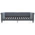 Sofá cama con colchón terciopelo gris oscuro 90x200