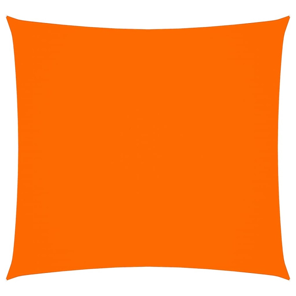 Toldo de vela cuadrado tela Oxford naranja 6x6