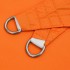 Toldo de vela cuadrado tela Oxford naranja 6x6