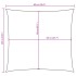 Toldo de vela cuadrado tela Oxford naranja 6x6