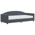 Sofá cama con colchón terciopelo gris oscuro 90x200