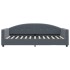Sofá cama con colchón terciopelo gris oscuro 90x200