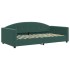 Sofá cama con colchón terciopelo verde oscuro 100x200
