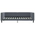 Sofá cama con colchón terciopelo gris oscuro 90x200