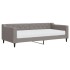 Sofá cama con colchón tela gris taupe 90x200